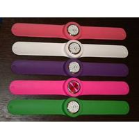 Wholesale Colorful Slap-on Silicone Rubber Strap Watches Snap Watch-Cheapest price thumbnail image