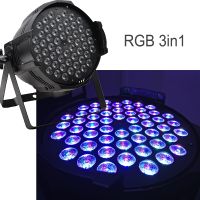 PRO DMX RGB3in1 Full Color 54pcs3W LED Par Can Light Sound Activation for Disco Party Decoration thumbnail image