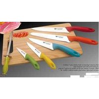 6PC kitchen knife set with wooden chopping board thumbnail image
