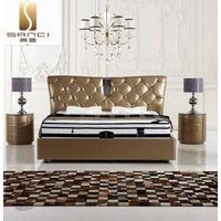China Brand Leather Bed, Luxurious Bedroom Furniture Sets in Double and King Size thumbnail image