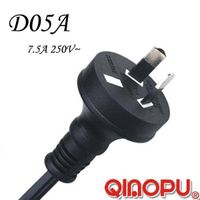 Australia SAA Approval Two Wire7.5A, 250V Power Cord (D05A) thumbnail image