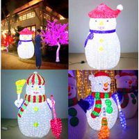H:1.8m W:1.1m 3d outdoor fat snowman for Xmas decorative thumbnail image