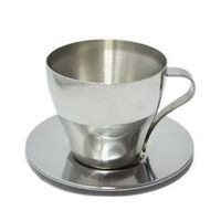 stainless steel coffee Cup Saucer Set thumbnail image