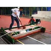 Paving machine for running track and rubber surface thumbnail image