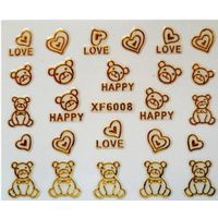 48 different Design Nail Art Stickers Full Cover Nail tips sticker For Fashion Finger thumbnail image