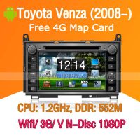 Pure Android Car DVD Player with GPS 3G Wifi for Toyota Venza thumbnail image