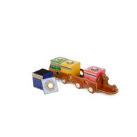Beautiful Hand Crafted Wooden Decorative Train Shape Dry Fruit Box (Multicolour) thumbnail image