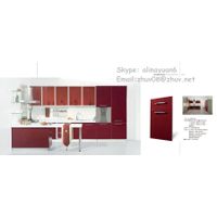 Modular kitchen cabinet, acrylic/high glossy uv cabinet door with clients own designs thumbnail image