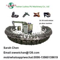 24 mold station DIP polyurethane shoes molding rotary production line thumbnail image