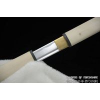 Hand Forged Shirasaya Japanese Samurai Ninja Sword Full Tang 1045 Carbon Steel thumbnail image