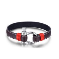 Hot Sale High Polished Gunium Leather Bracelets Daily Simple Clasp String Multicolor thumbnail image