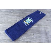 Wholesale terry velour soft golf towels plain dyed with clip thumbnail image
