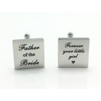 Father of The Bride Stainless-Steel Cufflinks thumbnail image