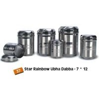 Stainless Steel Ubha Dabba (Storage Canisters) Round thumbnail image