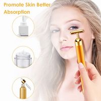 3D Face lifting wrinkle remover roller golden beauty bar energy facial roller massager beauty gagets thumbnail image