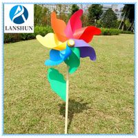 Plastic Windmill Spinner Pinwheels Home Garden Yard Decoration Kids Toys New thumbnail image