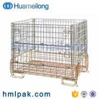 Hot sale logistic collapsible durable wire mesh container for champagne storage thumbnail image