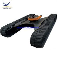 6 ton excavator rubber track undercarriage with slewing bearing thumbnail image