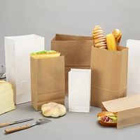 Biodegradable Eco-friendly High Quality Kraft Paper Bag Self Opening Style (SOS) Bag Convenient thumbnail image
