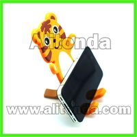 Custom pvc soft cartoon animal mobile phone holder soccer ball shape phone holder thumbnail image