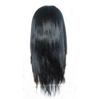 12"  Yaki straight indian remy hair full lace wig thumbnail image
