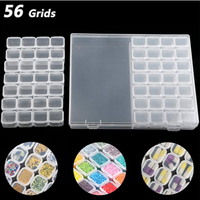 Grids Storage Sticker Box Tool Diamond Painting Embroidery Accessories Bead Organizer Storage Box thumbnail image