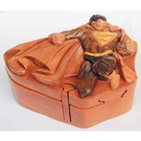 Wooden puzzle box - Super Man thumbnail image