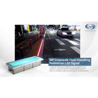 Solar LED Road Safety products / Solar(optional) LED Crosswalk Floor-installing Traffic Signal thumbnail image