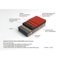 Synthetic Running Track Surface Material Product (Sandwich System,IAAF certificated) thumbnail image