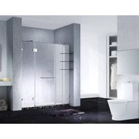 5.Fashion Design Frameless Slimline Rectangle Shower Enclosure With Pivot Door, AB 6231 thumbnail image