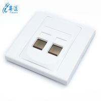 Factory direct sale high quality cat6 face plate cat5e rj45 faceplate thumbnail image