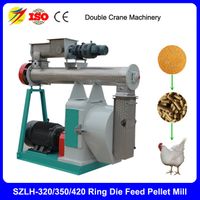 Double crane ring die poultry feed pellet mill for chicken farm thumbnail image