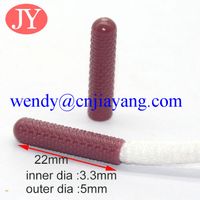dark red color plastic aglet for sneakers thumbnail image