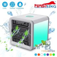 Firstsing Air Cooler USB Mini Portable Air Conditioner Humidifier Purifier Desktop Cooling Fan thumbnail image