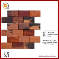 Decorative wall panelancient boat wood flooring mosaic thumbnail image