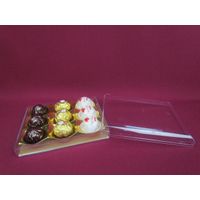 Custom made Clear Plastic Chocolate Candy Packaging Box thumbnail image