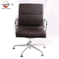 Black Simple and Soft PU Office Executive Chair Adjustable and Swiveling Boss Chair (LS-DB-00011) thumbnail image