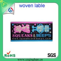 woven fabric label apparel end fold woven label for garment thumbnail image