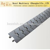 Single hinge stainless steel flat top conveyor chain thumbnail image