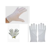 Lightweight white Cotton glove for food industry thumbnail image