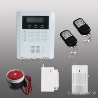 Wireless GSM PSTN Auto-dial SMS Home Alarm System Four Band 850/900/1800/1900MHz thumbnail image