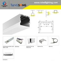 Recessed Ceiling / Wall led linear pendant 5050mm 120cm 24W 4000K suspension linear lighting thumbnail image