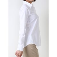 Premium Stretch & Easy Care Poplin Long Sleeve Shirt White thumbnail image