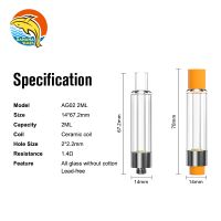 Wholesale Price Custom All Glass Vape Pen Cartridge 1000mg Empty Full Glass Vape Cartridge thumbnail image