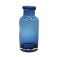 Factory Wholesale Room Decoration Glass Vases Blue Colored Vase Glass Girls Glass Vases For Home Dec thumbnail image