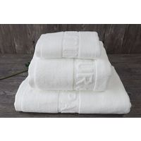 China Suppliers Cotton Pure White Towel Set, Jacquard Bath Towel thumbnail image