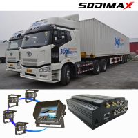 1TB HDD Truck Security AHD Camera Black Box Mobile DVR 3G 4G 1080P HD Fuel Sensor MDVR thumbnail image