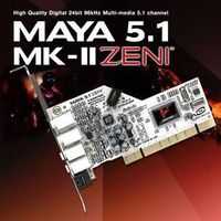 AUDIOTRAK MAYA 5.1 MK-II ZENI Sound Card 5.1 Ch thumbnail image