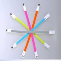 Wholesale Speeding data line, colorful noodle-like USB, General samsung Android Huawei millet-short  thumbnail image