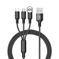 Hot Sell 3 in1 Data USB Cable For iPad Tablet For iPhone Phone For Android Phone Type C XiaoMi Huawe thumbnail image